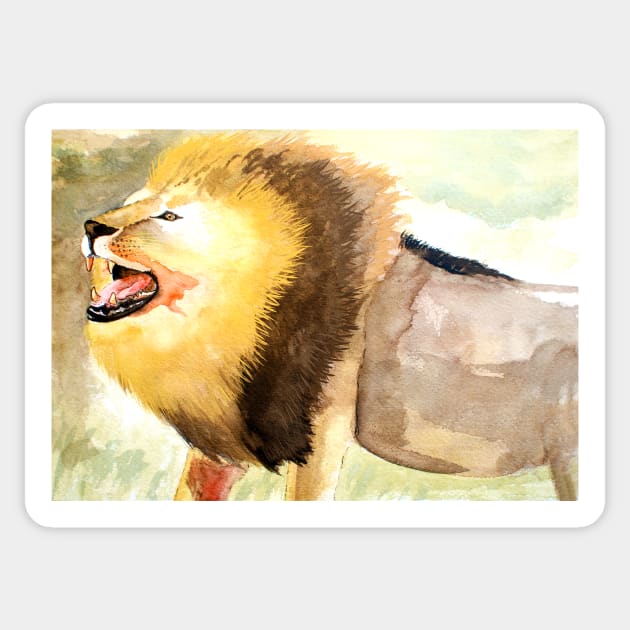 Lion Sticker by HandLu